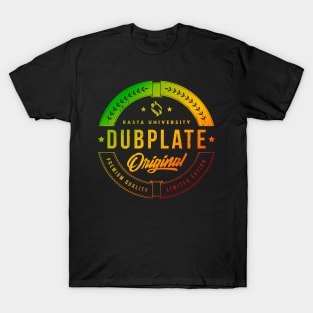 Rasta University Dubplate Original Rasta Colors Reggae T-Shirt